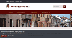 Desktop Screenshot of comune.confienza.pv.it